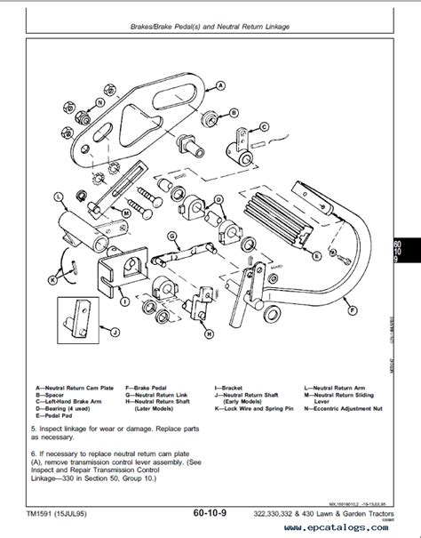 john deere 430 hydraulic tiller parts